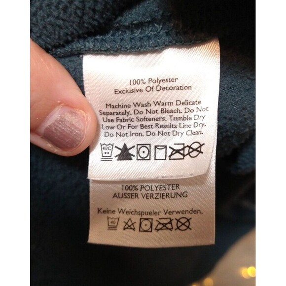 EDDIE BAUER WOMANS SIZE L FOREST GREEN POLARTEC 3/4 ZIP PULLOVER FLEECE SOFT - Picture 6 of 8